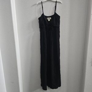 Salt water LUX black spaghetti strapped midi dress size medium